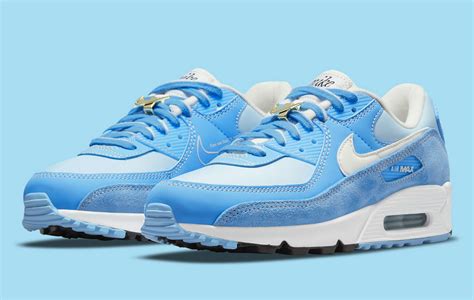 Dames Blauw Air Max 90 Schoenen (1) .